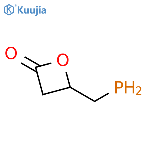 2-Oxetanone, 4-(phosphinomethyl)- structure