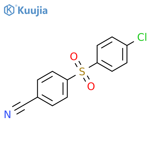 Benzonitrile, 4-[(4-chlorophenyl)sulfonyl]- structure