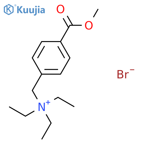 Benzenemethanaminium, N,N,N-triethyl-4-(methoxycarbonyl)-, bromide structure