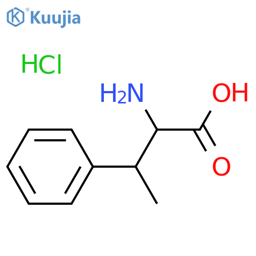 2-Amino-3-phenylbutanoic acid hydrochloride structure
