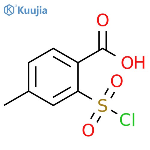 2-(chlorosulfonyl)-4-methylbenzoic acid structure
