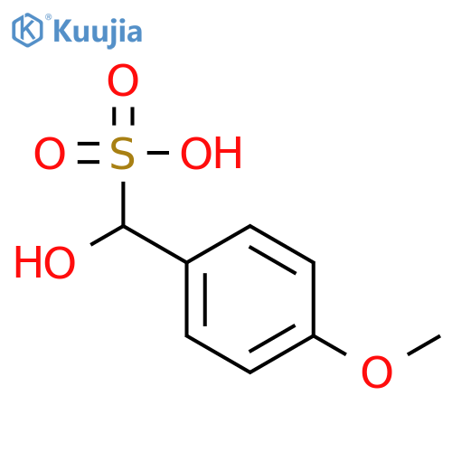 Benzenemethanesulfonicacid, a-hydroxy-4-methoxy- structure
