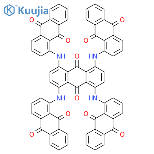 9,10-Anthracenedione, 1,4,5,8-tetrakis[(9,10-dihydro-9,10-dioxo-1-anthracenyl)amino]- structure