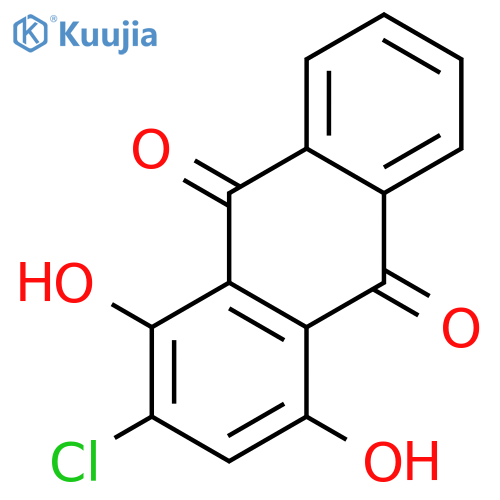 9,10-Anthracenedione,2-chloro-1,4-dihydroxy- structure