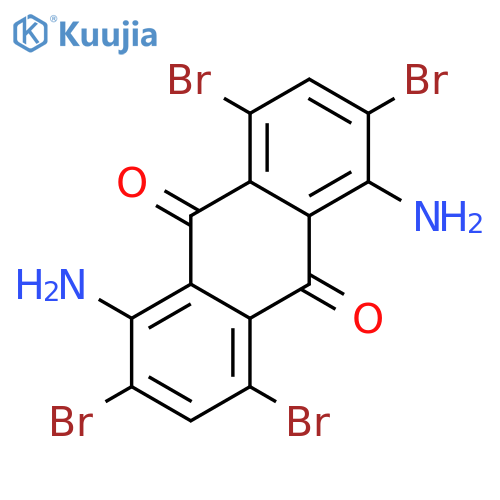 1,5-diamino-2,4,6,8-tetrabromoanthraquinone structure