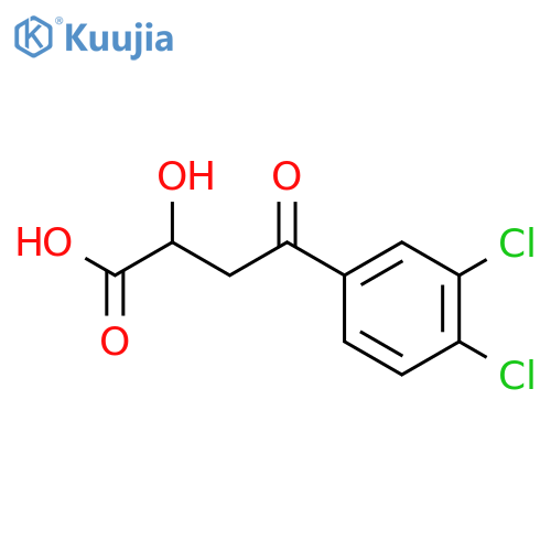 Benzenebutanoic acid,3,4-dichloro-a-hydroxy-g-oxo- structure
