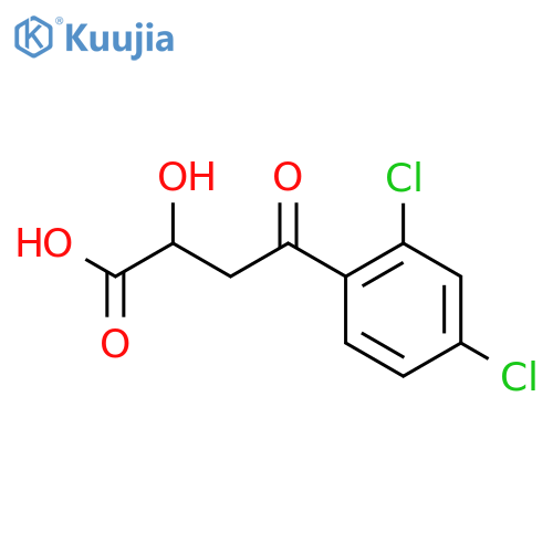 Benzenebutanoic acid,2,4-dichloro-a-hydroxy-g-oxo- structure