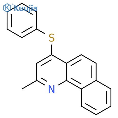 Benzo[h]quinoline, 2-methyl-4-(phenylthio)- structure