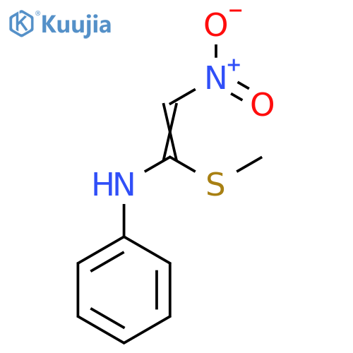 Benzenamine, N-[1-(methylthio)-2-nitroethenyl]- structure