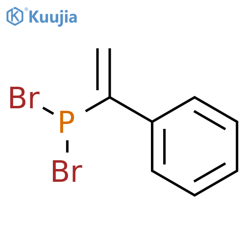 PHOSPHONOUS DIBROMIDE, (1-PHENYLETHENYL)- structure