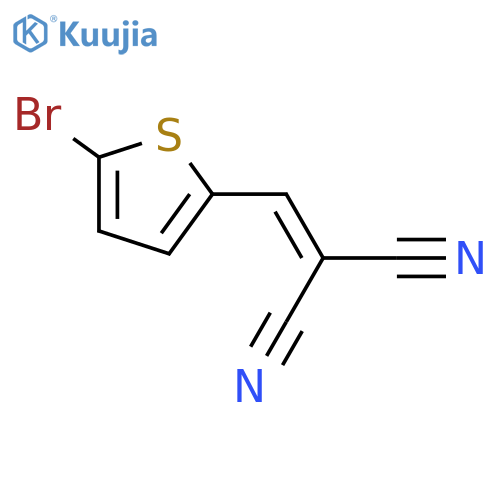 2-((5-Bromothiophen-2-yl)methylene)malononitrile structure