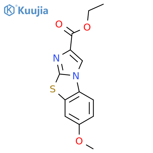 Ethyl 7-methoxybenzo[d]imidazo[2,1-b]thiazole-2-carboxylate structure