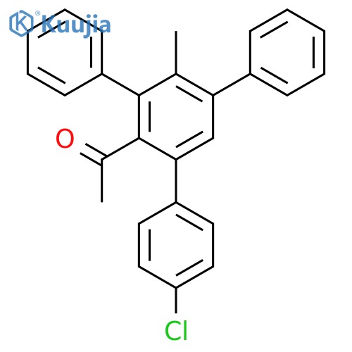 Ethanone, 1-(4-chloro-4'-methyl-5'-phenyl[1,1':3',1''-terphenyl]-2'-yl)- structure