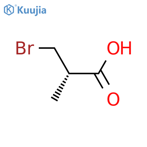 PROPANOIC ACID, 3-BROMO-2-METHYL-, (S)- structure