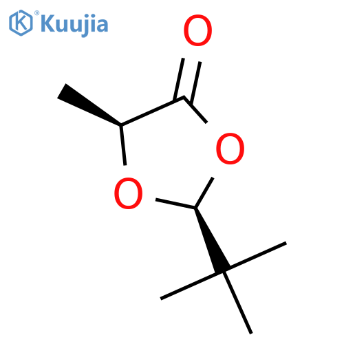 1,3-Dioxolan-4-one, 2-(1,1-dimethylethyl)-5-methyl-, (2S,5S)- structure