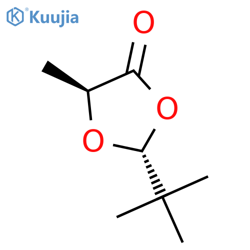 (2R,5S)-2-tert-butyl-5-methyl-1,3-dioxolan-4-one structure