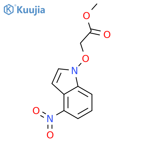 methyl 2-(4-nitroindole-1-yl)oxyacetate structure
