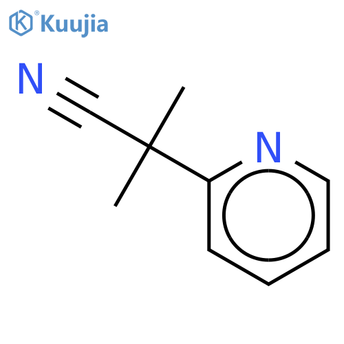 a,a-dimethyl-2-Pyridineacetonitrile structure