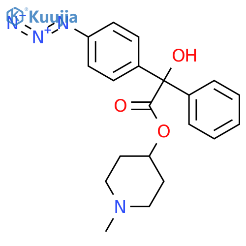 Benzeneacetic acid,4-azido-a-hydroxy-a-phenyl-, 1-methyl-4-piperidinylester structure