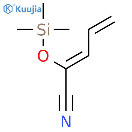 2,4-Pentadienenitrile, 2-[(trimethylsilyl)oxy]-, (Z)- structure