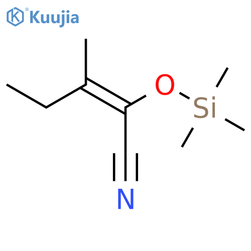 2-PENTENENITRILE, 3-METHYL-2-[(TRIMETHYLSILYL)OXY]-, (E)- structure