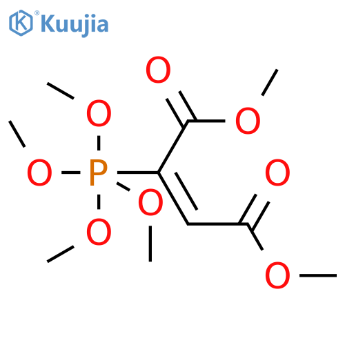 2-Butenedioic acid, 2-(tetramethoxyphosphoranyl)-, dimethyl ester structure