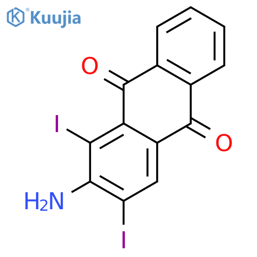 9,10-Anthracenedione, 2-amino-1,3-diiodo- structure