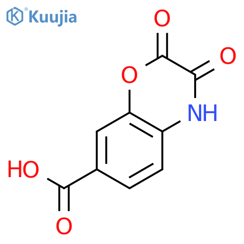 2,3-dioxo-3,4-dihydro-2H-1,4-benzoxazine-7-carboxylic acid structure
