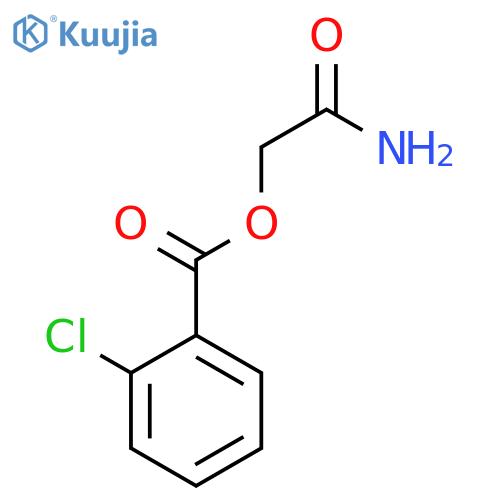 BENZOIC ACID, 2-CHLORO-, 2-AMINO-2-OXOETHYL ESTER structure