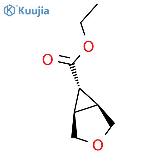 ethyl rel-(1R,5S,6r)-3-oxabicyclo[3.1.0]hexane-6-carboxylate structure