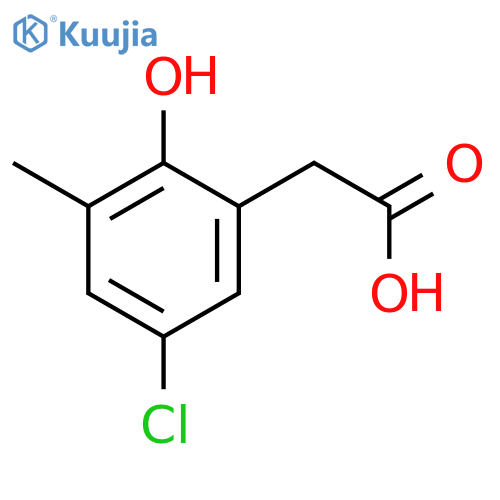 Benzeneacetic acid, 5-chloro-2-hydroxy-3-methyl- structure