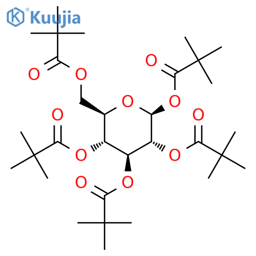 Penta-O-pivaloyl-b-D-glucopyranose structure