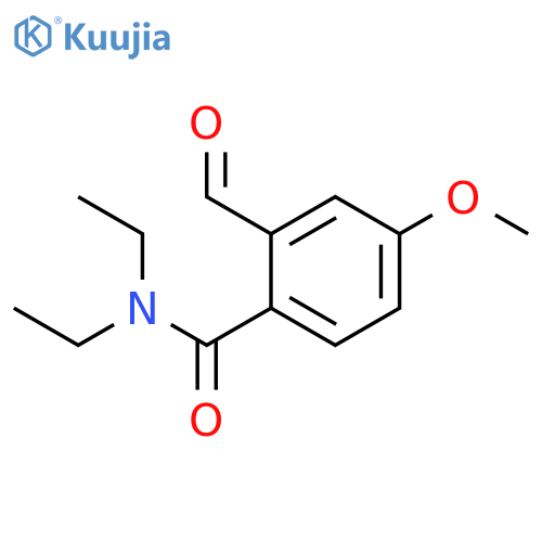 Benzamide, N,N-diethyl-2-formyl-4-methoxy- structure