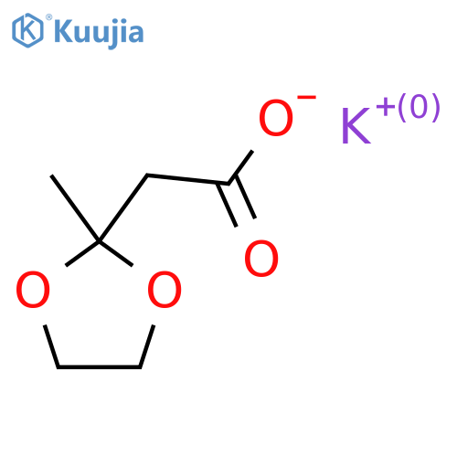 Potassium (2-methyl-1,3-dioxolan-2-yl)acetate structure