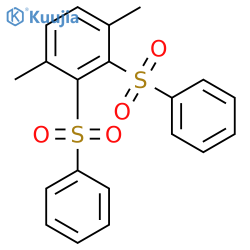 1,1'-[(3,6-Dimethyl-1,2-phenylene)disulfonyl]dibenzene structure
