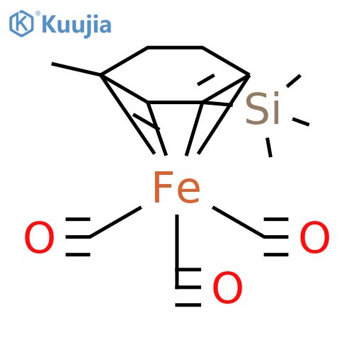 Iron, tricarbonyl[trimethyl[(1,2,5,6-η)-5-methyl-1,5-cyclohexadien-1-yl]silane]- (9CI) structure