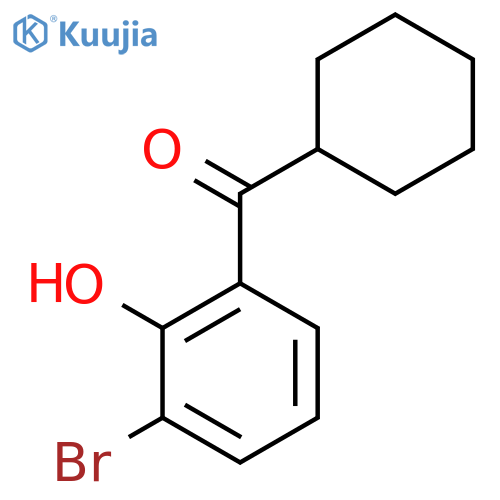 Methanone, (3-bromo-2-hydroxyphenyl)cyclohexyl- structure