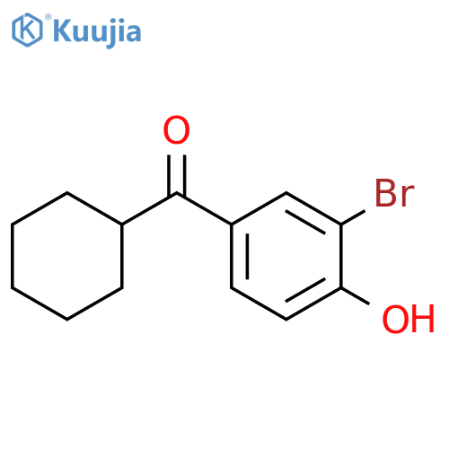 Methanone, (3-bromo-4-hydroxyphenyl)cyclohexyl- structure