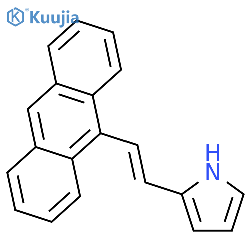 1H-PYRROLE, 2-[(1E)-2-(9-ANTHRACENYL)ETHENYL]- structure