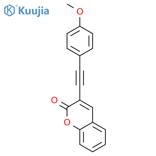 2H-1-BENZOPYRAN-2-ONE, 3-[(4-METHOXYPHENYL)ETHYNYL]- structure