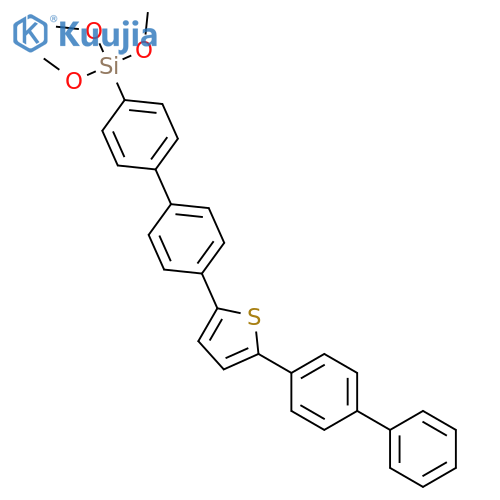Silane, [4'-(5-[1,1'-biphenyl]-4-yl-2-thienyl)[1,1'-biphenyl]-4-yl]trimethoxy- structure