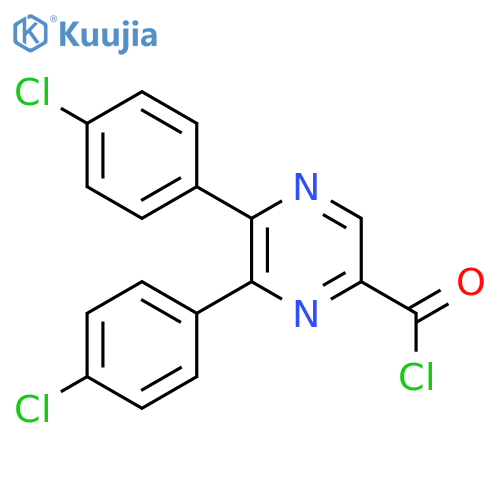 PYRAZINECARBONYL CHLORIDE, 5,6-BIS(4-CHLOROPHENYL)- structure