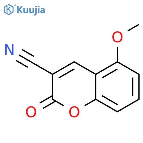 2H-1-BENZOPYRAN-3-CARBONITRILE, 5-METHOXY-2-OXO- structure