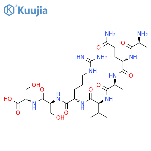 L-Serine, L-alanyl-L-glutaminyl-L-alanyl-L-valyl-L-arginyl-L-seryl- structure