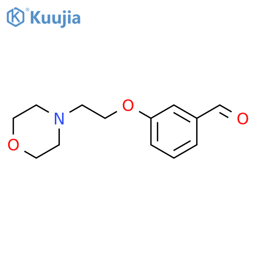 3-2-(MORPHOLIN-4-YL)ETHOXYBENZALDEHYDE structure