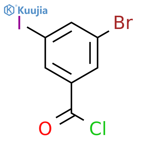 BENZOYL CHLORIDE, 3-BROMO-5-IODO- structure