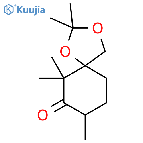 1,3-Dioxaspiro[4.5]decan-7-one,2,2,6,6,8-pentamethyl-, (5S)- structure