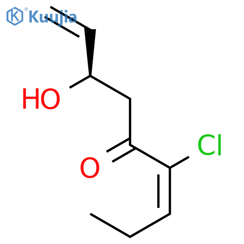 1,6-NONADIEN-5-ONE, 6-CHLORO-3-HYDROXY-, (3R,6E)- structure