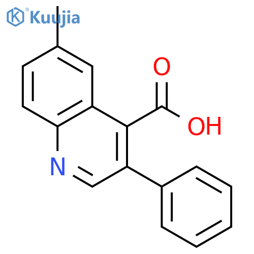 6-Methyl-3-phenylquinoline-4-carboxylic acid structure