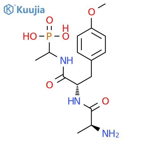 L-TYROSINAMIDE, L-ALANYL-O-METHYL-N-(1-PHOSPHONOETHYL)- structure